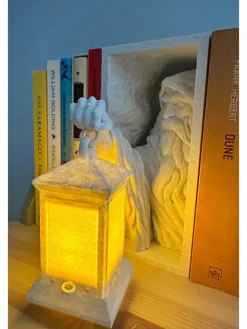 LED-Buchstütze in Weiß - (B)15 x (H)21 cm