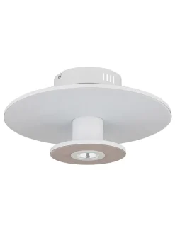 LED-Deckenleuchte "Carter" in Weiß - (H)18 x Ø 38 cm