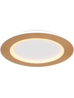 LED-Deckenleuchte "Clay" in Hellbraun - Ø 40 cm