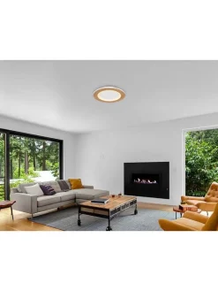 LED-Deckenleuchte "Clay" in Hellbraun - Ø 40 cm