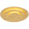 LED-Deckenleuchte "Heda" in Gold - (H)4,7 x Ø 35 cm