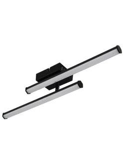 LED-Deckenleuchte "Kirina" in Schwarz - (B)50 x (H)8,4 x (T)7 cm