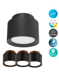 LED-Deckenspot "Trimes" in Schwarz - EEK E (A bis G)