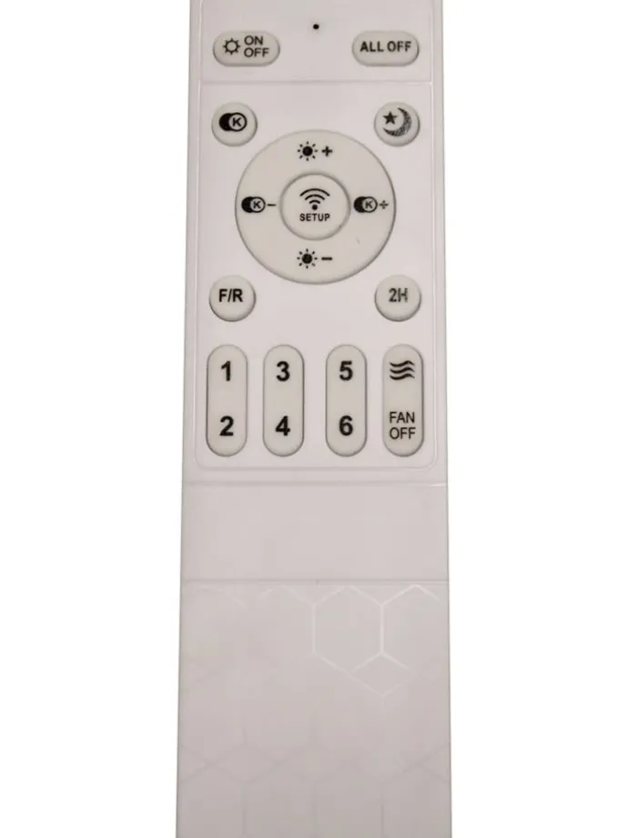 LED-Deckenventilator "Beliz" in Weiß - (H)27,5 x Ø 10,6 cm