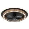 LED-Deckenventilator "Bozan" in Schwarz - (H)13,5 x Ø 50 cm