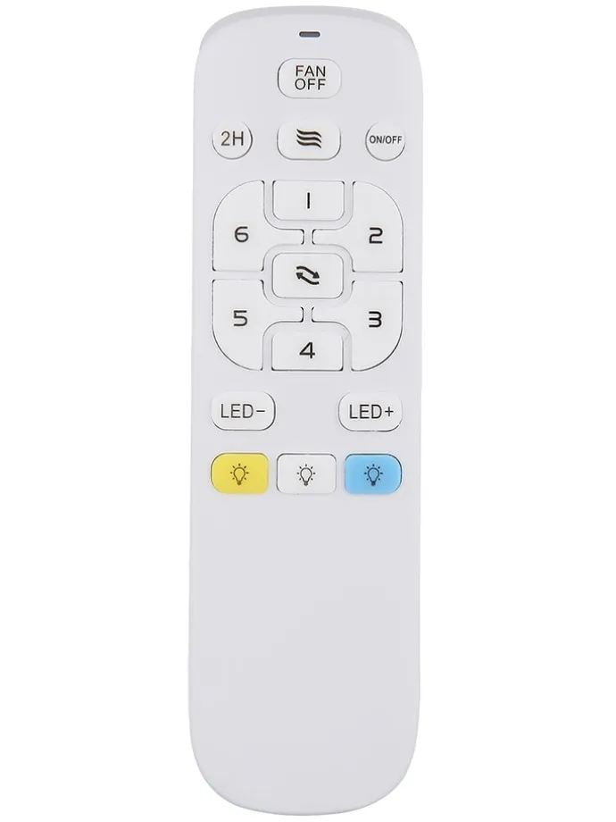 LED-Deckenventilator "Bozan" in Schwarz - (H)13,5 x Ø 50 cm