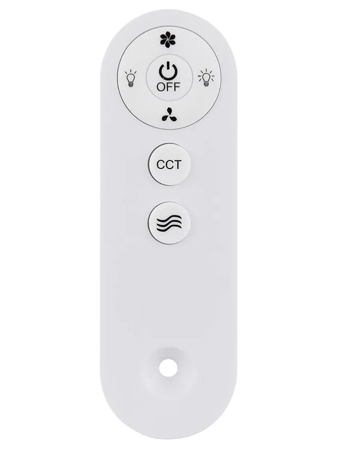 LED-Deckenventilator "Hinea" in Weiß - (H)13 x Ø 40,6 cm