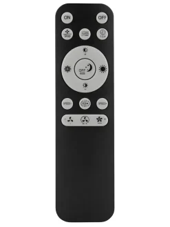 LED-Deckenventilator in Grau - (H)44,8 x Ø 91 cm