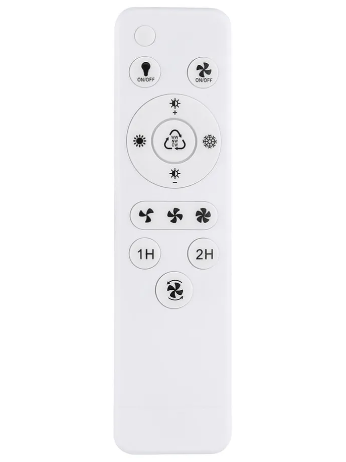 LED-Deckenventilator "Karen" in Schwarz - (B)42 x (H)14,4 x (T)28 cm