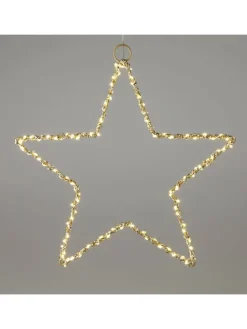 LED-Dekoanhänger in Gold - Ø 30 cm