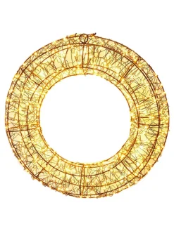 LED-Dekoanhänger in Gold - Ø 38 cm