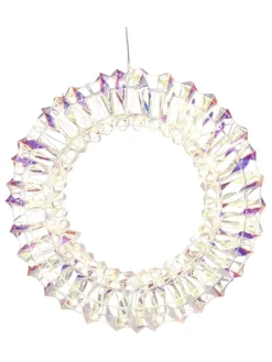 LED-Dekoanhänger in Silber - Ø 30 cm