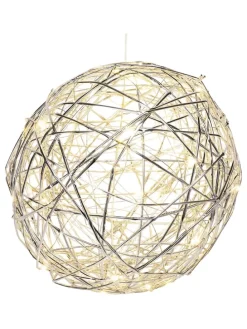 LED-Dekoanhänger in Silber - Ø 25 cm