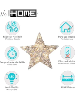 LED-Dekoanhänger in Weiß - Ø 30 cm