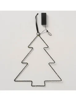 LED-Dekoanhänger "Tatjana" in Schwarz - (H)35 cm