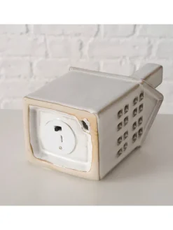 LED-Dekoaufsteller "Hildur" in Creme/ Beige - (B)9 x (H)16 x (T)8 cm