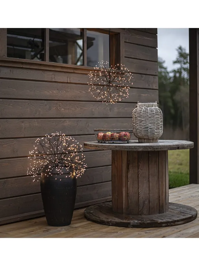 LED-Dekohänger "Stardust" in Schwarz - Ø 40 cm