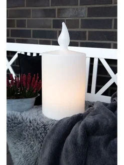 LED-Dekoleuchte "Candle" in Weiß - (H)60 x Ø 38,5 cm