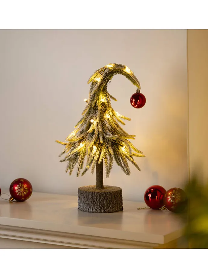 LED-Dekoleuchte ''Christmas Tree'' in Grün/ Weiß - (L)36 cm
