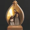 LED-Dekoleuchte ''Great Nativity'' in Weiß/ Gold - (B)14,5 x (H)24 x (T)9 cm