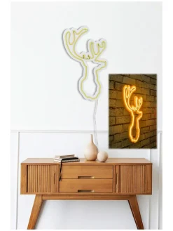 LED-Dekoleuchte in Gelb - (L)50 x (B)28 cm