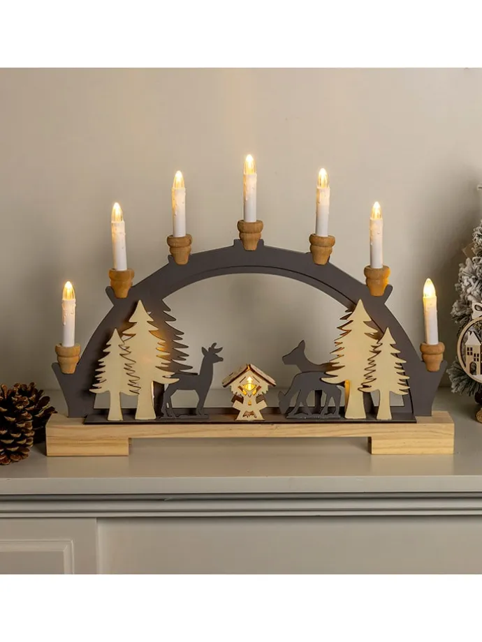 LED-Dekoleuchte in Hellbraun - (L)5 x (B)45 x (H)33 cm