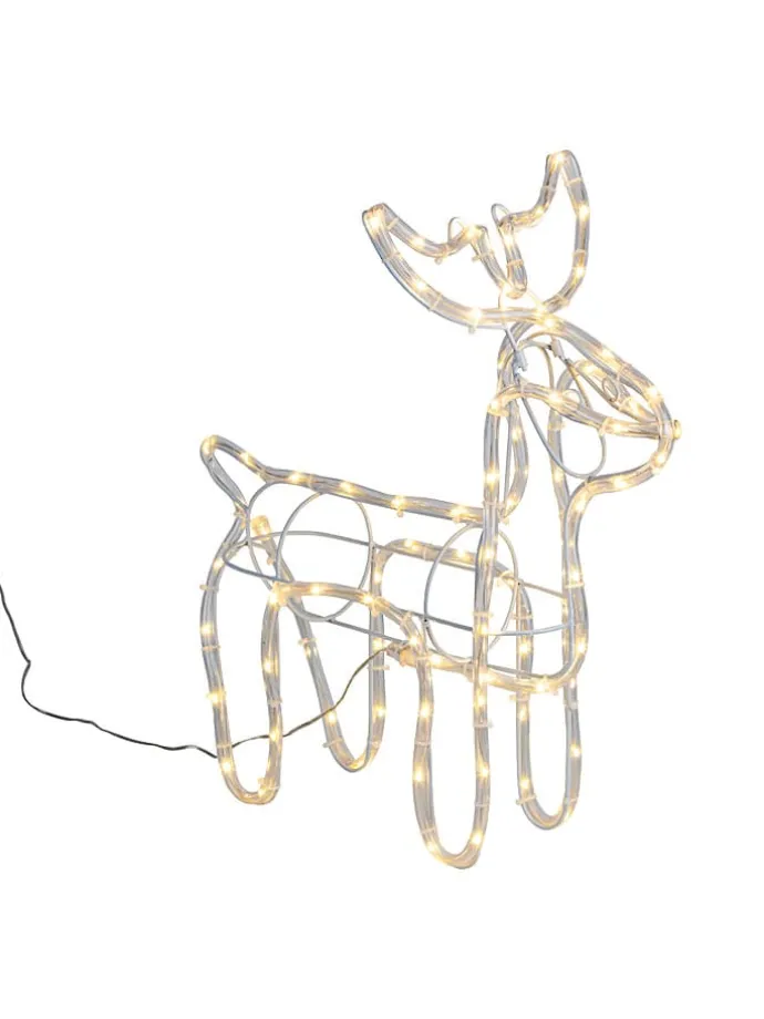 LED-Dekoleuchte in Warmweiß - (B)46 x (H)46 x (T)18 cm