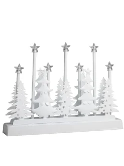 LED-Dekoleuchte in Weiß - (B)32 x (H)23 x (T)5,5 cm