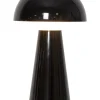 LED-Deko-Leuchte "Mushroom" in Schwarz - (B)16 x (H)28 cm