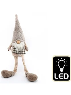 LED-Dekoleuchte ''Santa'' in Beige - (B)19 x (H)68 x (T)14 cm