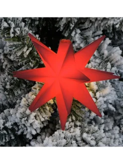 LED-Dekoleuchte ''Star'' in Rot - (L)12 x (B)12 cm