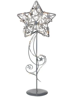 LED-Dekoobjekt "Hagaberg" in Silber - (H)45 cm