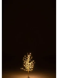 LED-Dekoobjekt in Gold - (B)34 x (H)59 x (T)30 cm