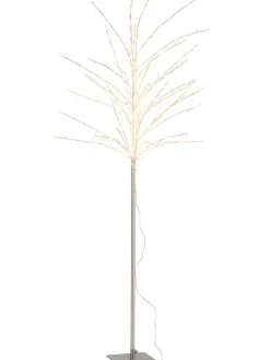 LED-Dekoobjekt in Silber - (B)70 x (H)171 x (T)70 cm