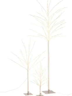 LED-Dekoobjekt in Silber - (B)70 x (H)171 x (T)70 cm