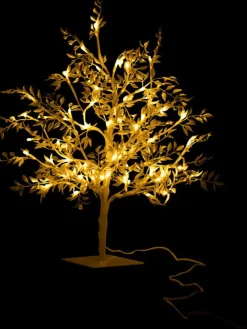 LED-Dekoobjekt in Silber - (B)25 x (H)56 x (T)25 cm