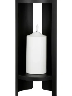 LED-Dekoobjekt "Shelter" in Schwarz - (H)36 cm