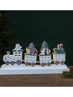 LED-Fensterleuchter "Forest Friends" in Weiß/ Bunt - (L)37 x (B)17 cm