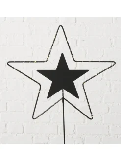 LED-Gartenstab "Palino" in Schwarz - (H)113 cm