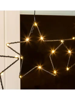 LED-Girlande "Star" in Warmweiß - (L)80 cm