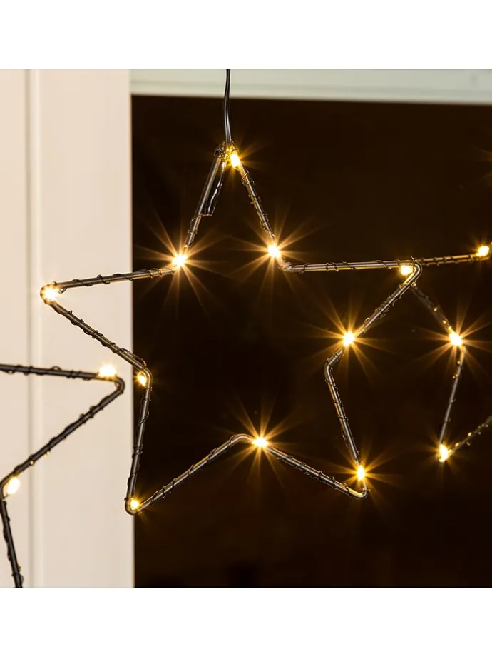 LED-Girlande "Star" in Warmweiß - (L)80 cm