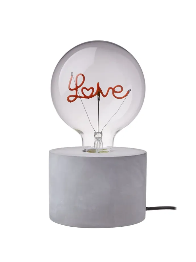 LED-Glühlampe BRIGHT LIGHT LOVE in Pink