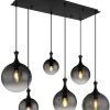 LED-Hängeleuchte "Dalton" in Schwarz - (L)97 x (B)48 x (H)141 cm