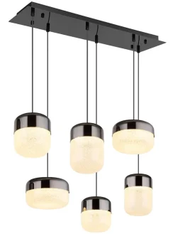 LED-Hängeleuchte in Grau - (L)80 x (B)32 x (H)150 cm