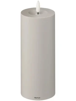 LED-Kerze ''Noca'' in Grau - (H)27 cm