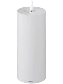 LED-Kerze ''Noca'' in Hellgrau - (H)27 cm