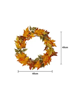 LED-Kranz "Autumn" in Orange - Ø 45 cm