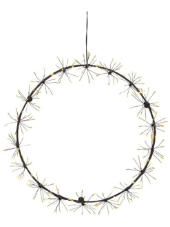 LED-Kranz "Dew Drop Flower" in Warmweiß - Ø 35 cm