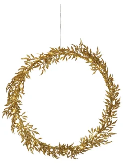 LED-Kranz "Elegant" in Gold - Ø 44 cm