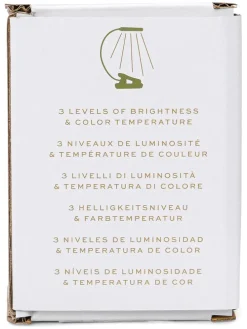 LED-Leselampe in Khaki - (H)24,7 cm